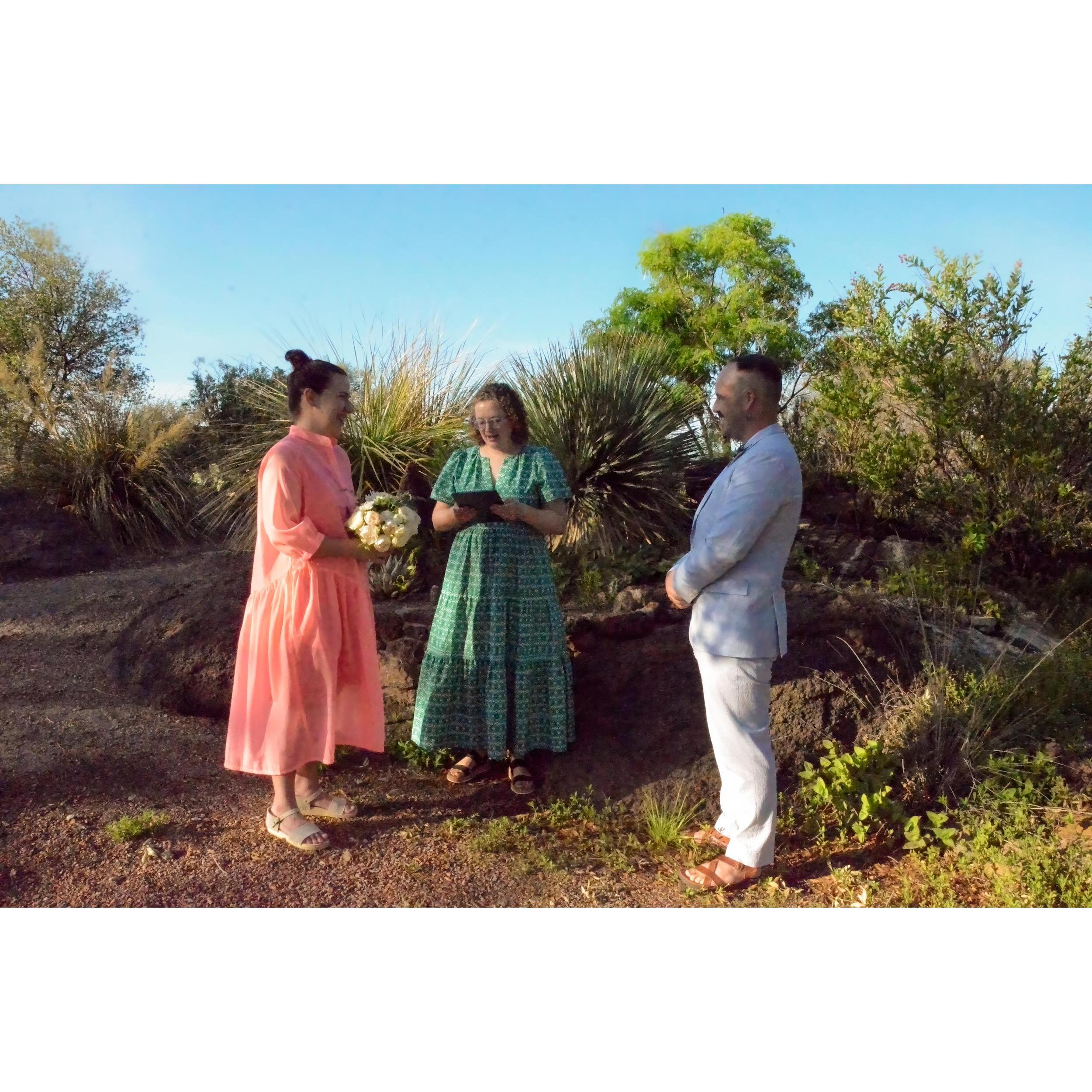Our little ceremony!