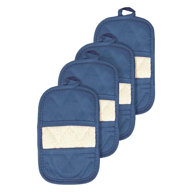 John Ritzenthaler Co. Pot Holder Mitz, Set of Four, Federal Blue