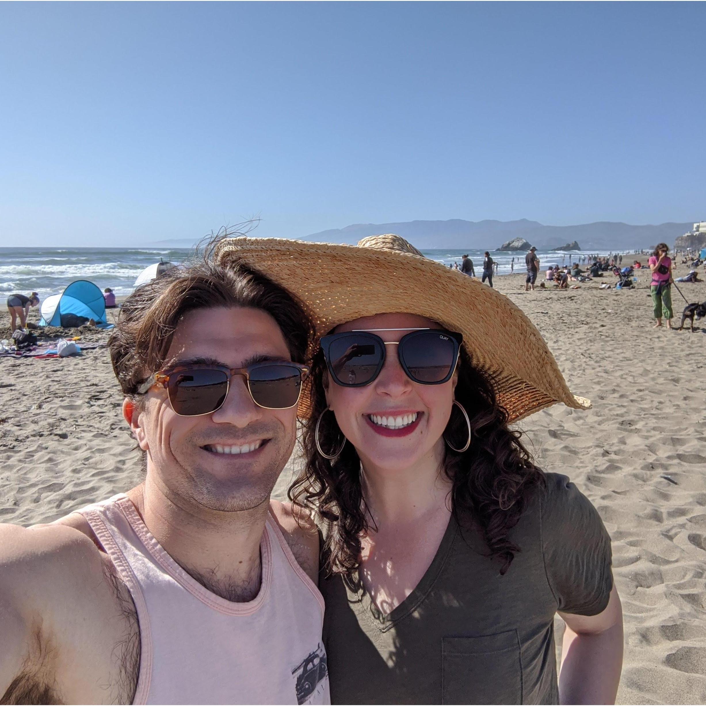 One of 3 warm days at Ocean Beach.