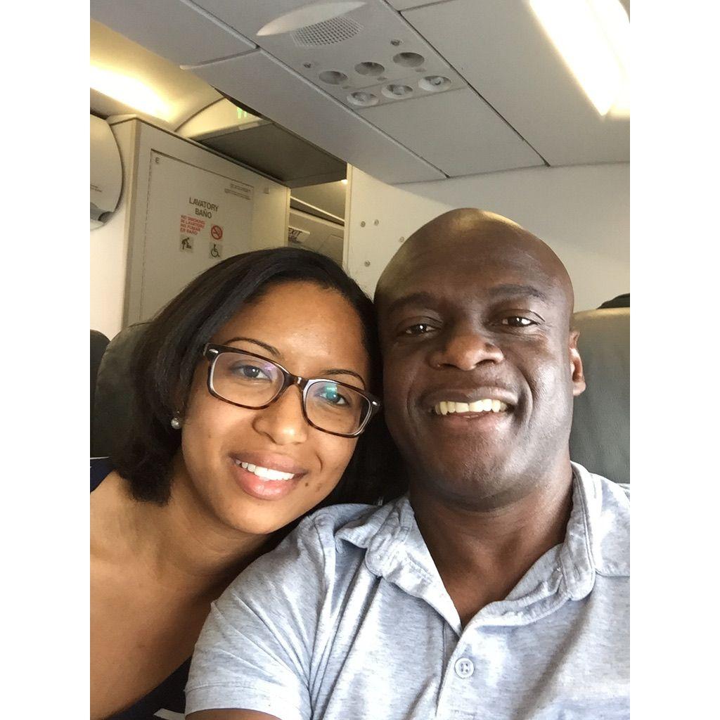 On our way to Trinidad together for the first time. 11/10/16