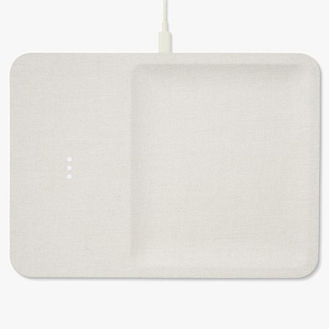 Courant Catch:3 Essentials Wireless Charging Tray, Natural