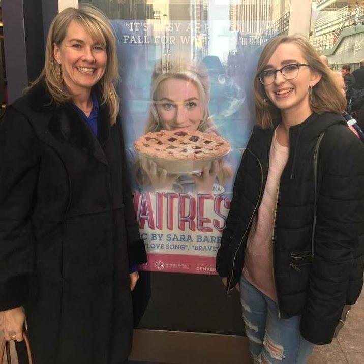 Heather and Merry at Waitress in Denver.