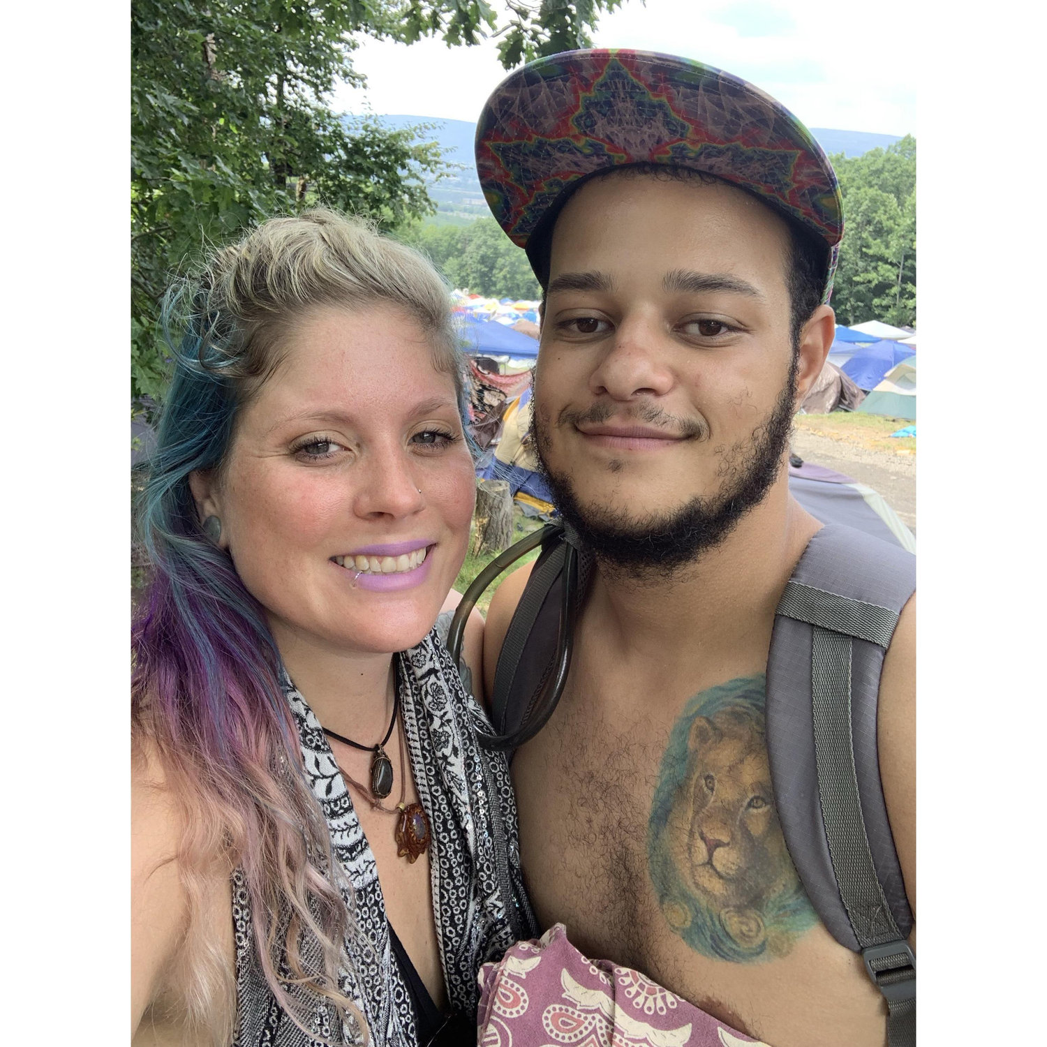 At the festival !