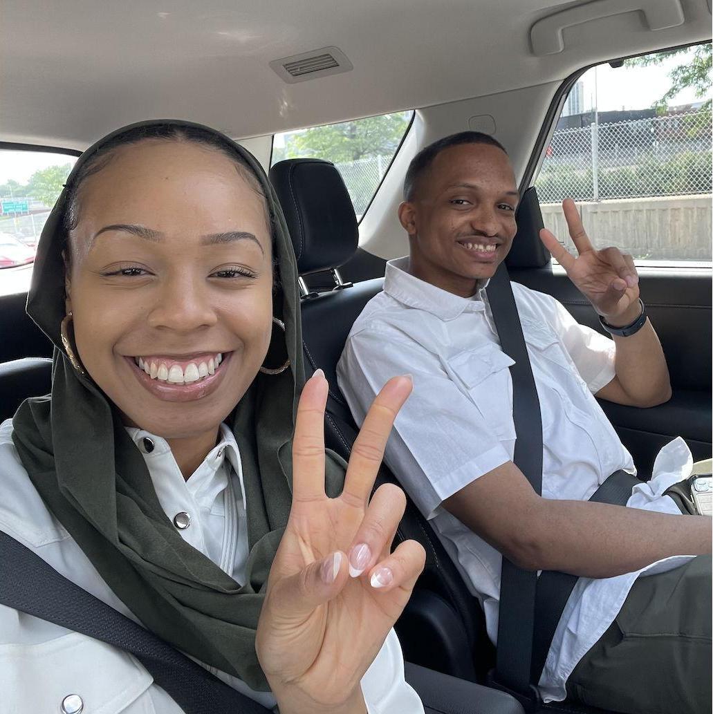 On our way to the Art Institute of Chicago — moments before he popped the question.