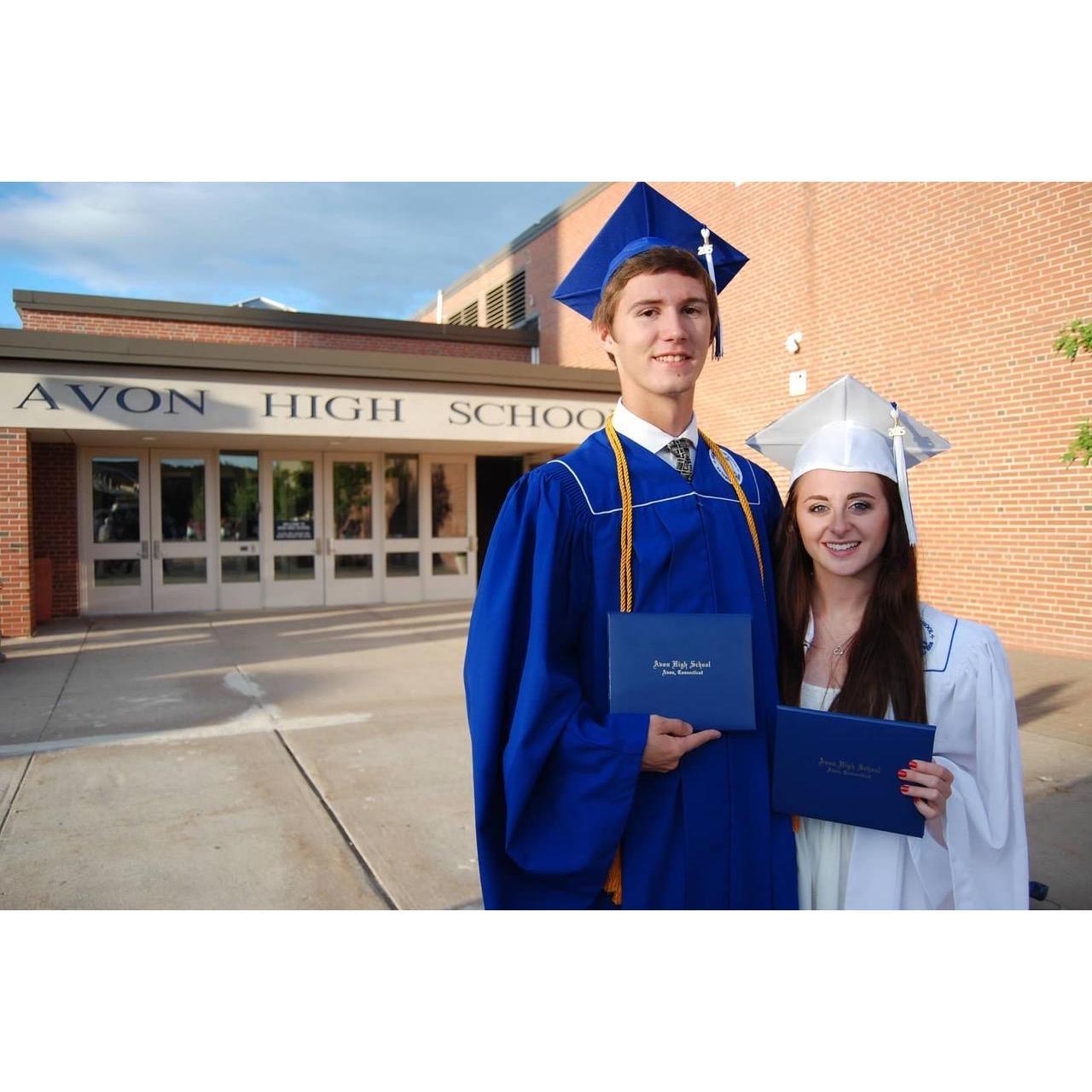 Graduation from Avon High School (2015)