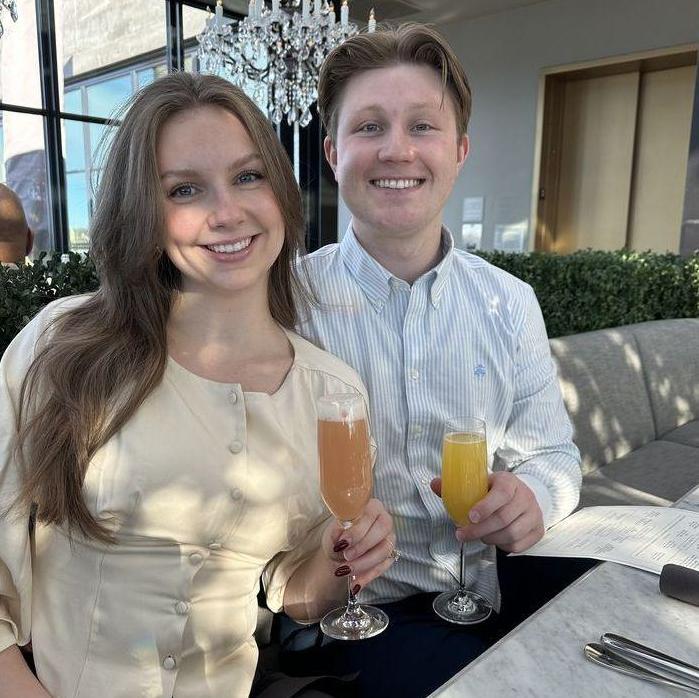 Celebrating Grace's birthday at Restoration Hardware. January 2025.