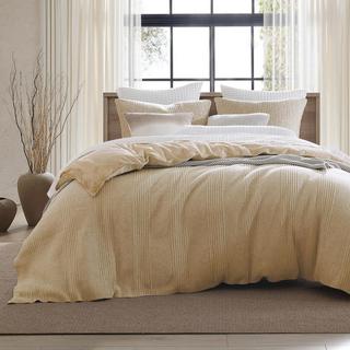 Pure Ribbed Jersey 3-Piece Duvet Set