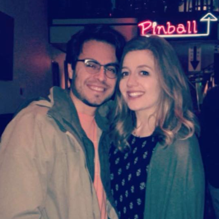 One of our first pictures together!  The Racket 2017