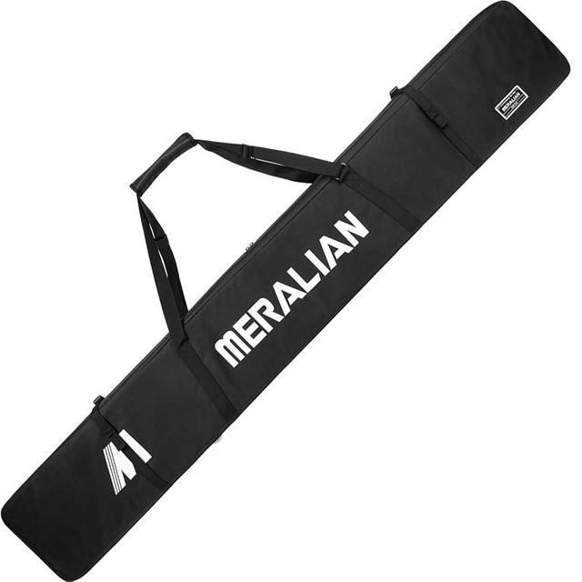 MERALIAN Padded Ski Bag,Waterproof Full Padded Single Ski Travel Bag with Adjustable Shoulder Strap.