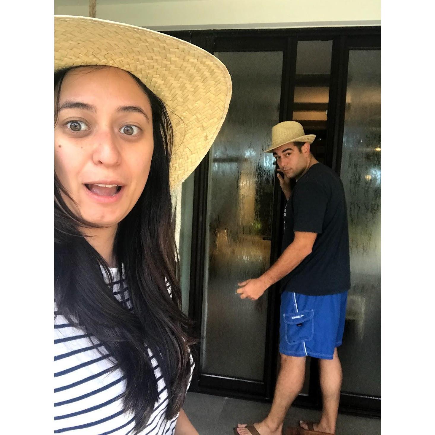 Resort Life - Yes, they give you straw hats upon your arrival. Yes, you can get them personalized too!