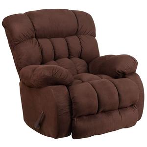 Flash Furniture Contemporary Softsuede Fudge Microfiber Rocker Recliner