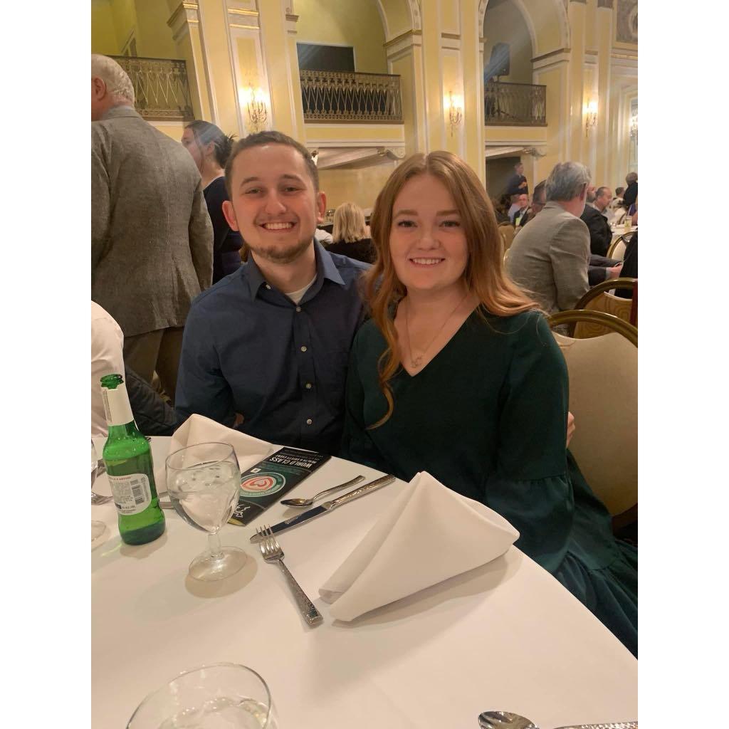 Keelan's Michigan Safety Conference - Accepting a Scholarship