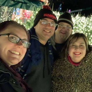 Busch Gardens Christmas Town with the Best Man, John, and his wonderful wife, Dawn