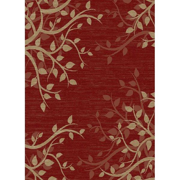 Calliope Claret Red Area Rug, 7x9