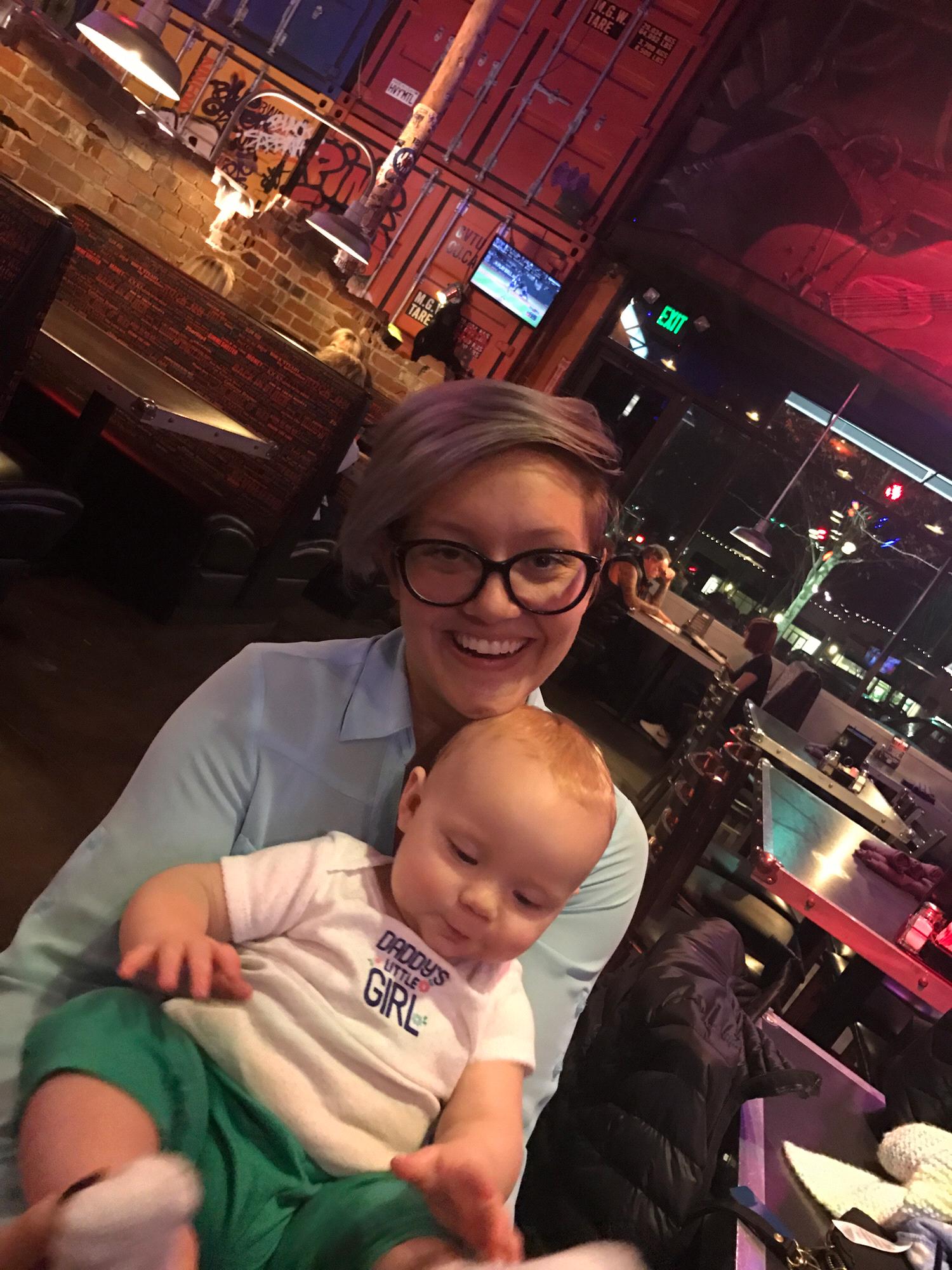 Auntie Nikki & baby Viv