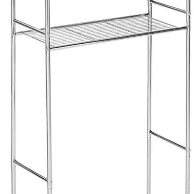 Honey-Can-Do BTH-05079 3-Tier Metal Bathroom Shelf Space Saver, 9.45 x 22.83 x 59.84, Chrome