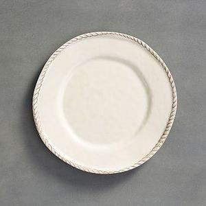 Rope Melamine Dinner Plate, Set of 4 - White