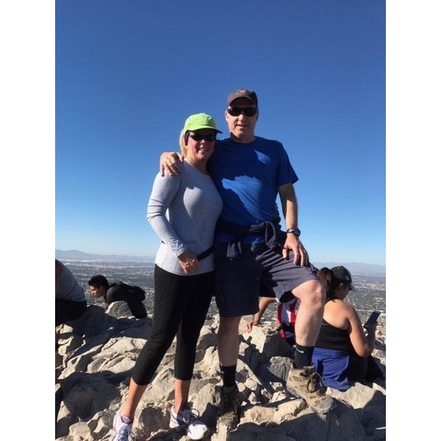 Mark got Marie to the top of Piestewa Peak!