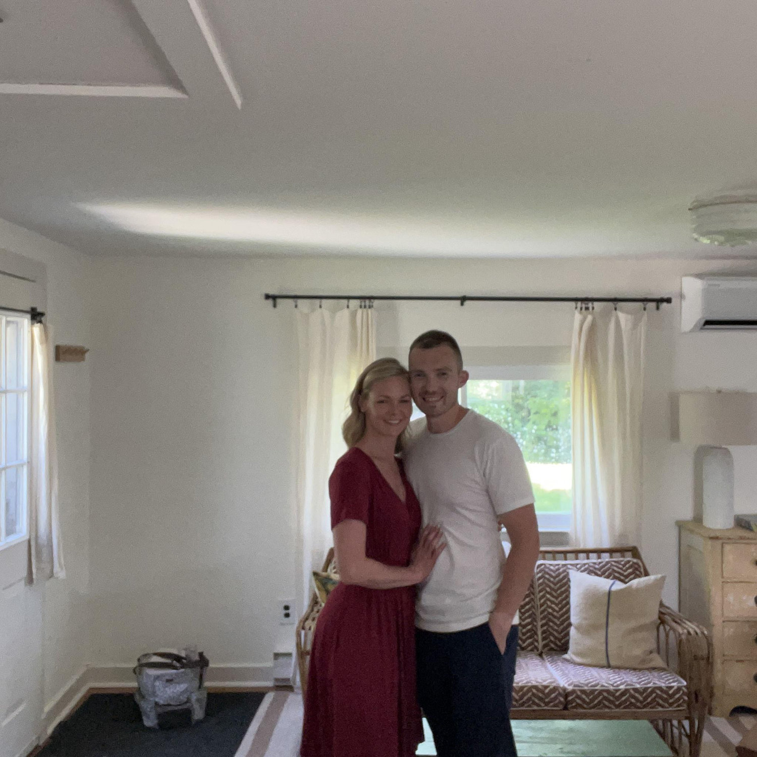 Our first morning engaged!