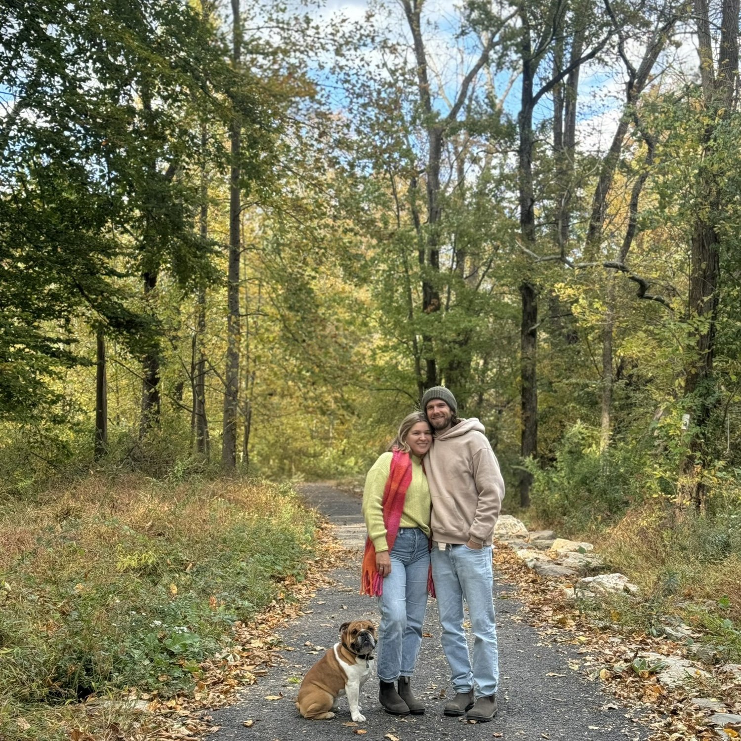 Pennypack walking with the crew 🥰