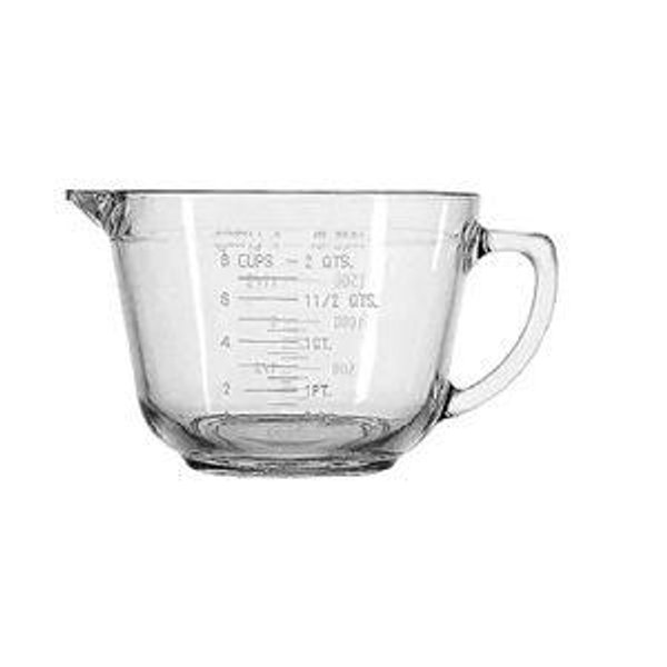 Anchor Hocking Batter Bowl, 2 Quart Glass Mixing Bowl