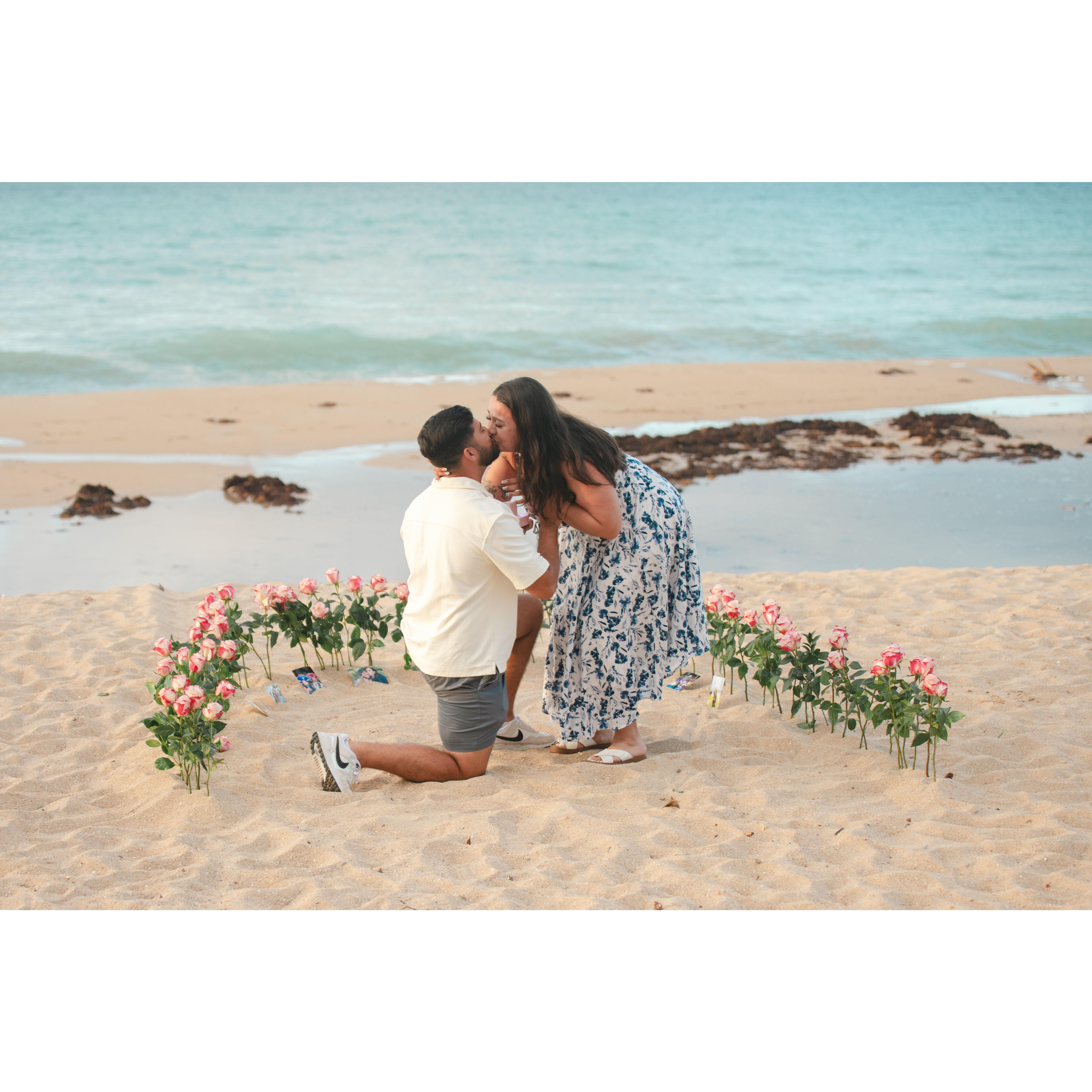 Fun fact: Angie was saying 'yes' to John before he could even say the words "Will you marry me?"