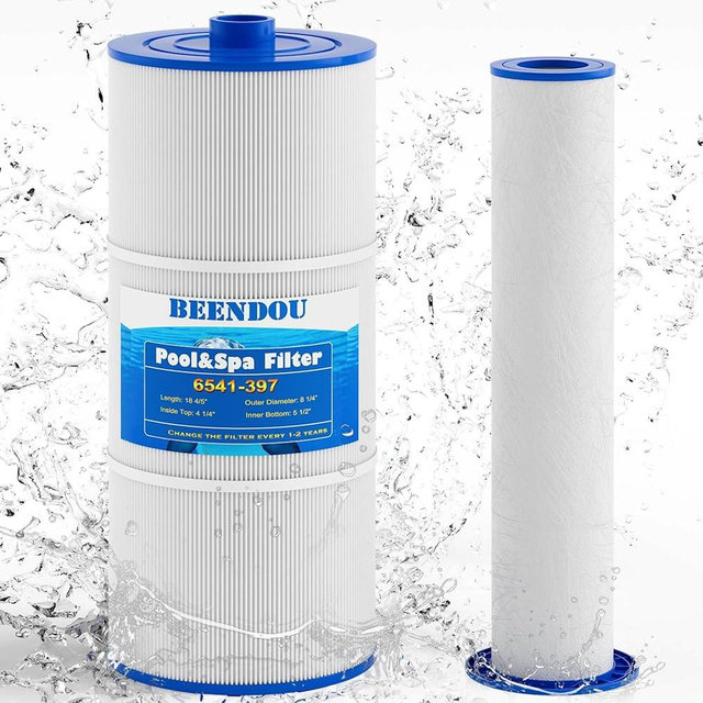 Beendou 6541-397 Pool Spa Filter Cartridge,Compatible with Sundance Spa Filter 880 Series, Outer Filter # 6473-165 with Inner Filter # 6473-164,80 sq,880 Spa Filter,Sundance 880 Spa Filter