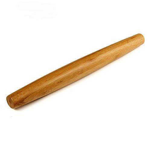 HONGLIDA French Rolling Pins Bamboo Wooden Rolling Pin for Baking Pizza Dough, Pie & Cookie