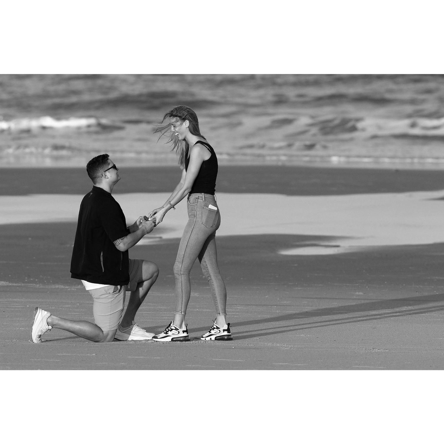 James proposed on Feb, 13 2020, just after they signed for their first home!