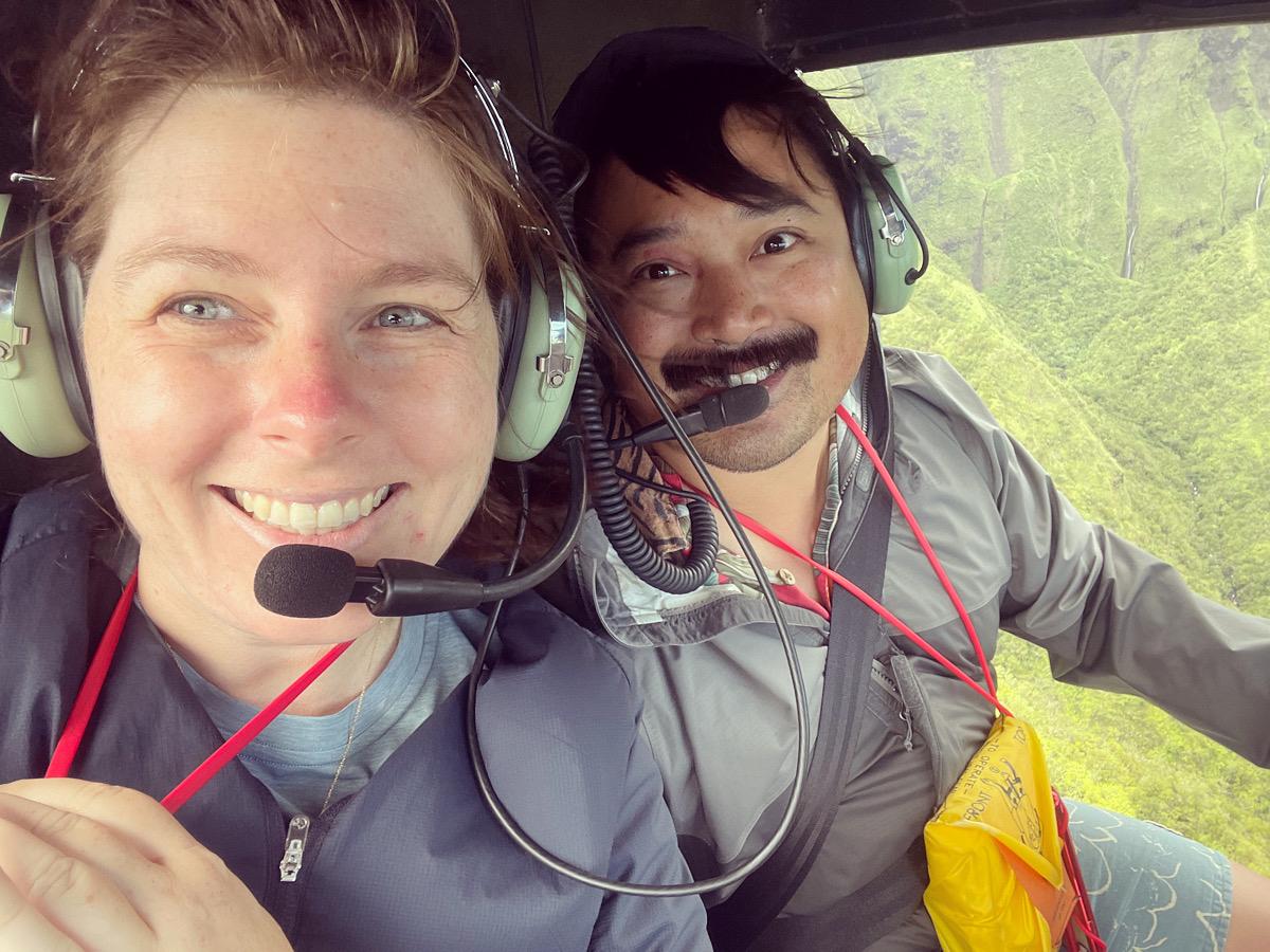 This was the highlight of our trip to Kauai! And surprisingly, my first flight with Kyle that wasn't a commercial airliner.