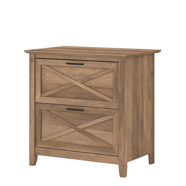 Bush Furniture Key West 2 Drawer Lateral File Cabinet, Reclaimed Pine