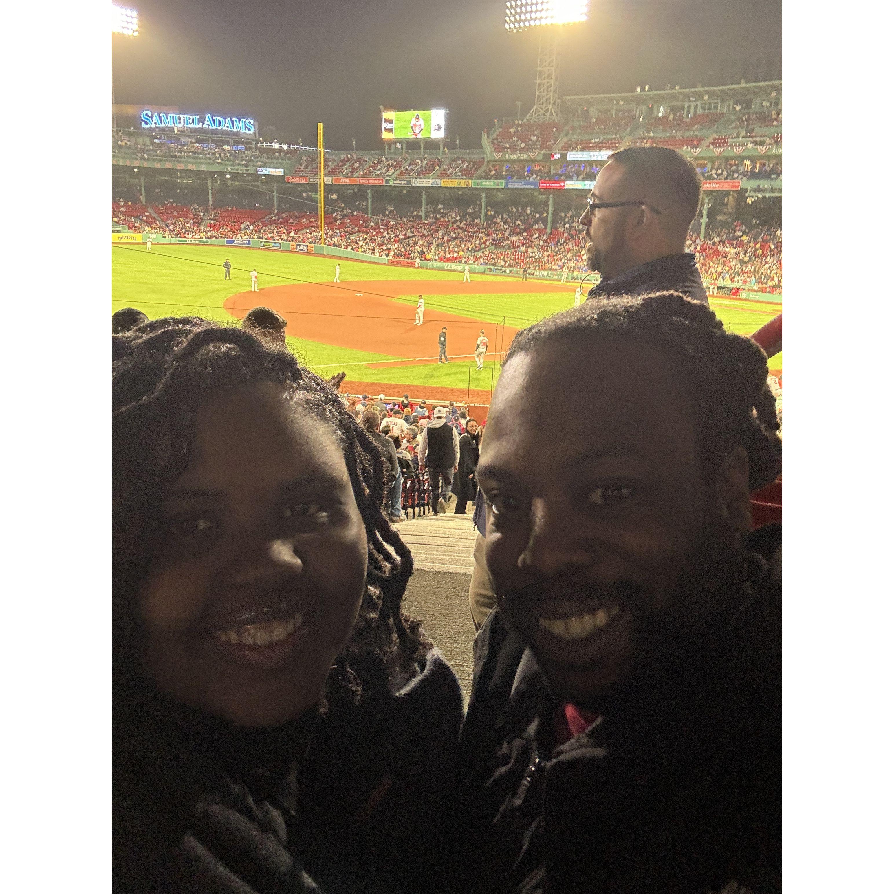 Our first Red Sox game