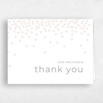 Beige Whimsical Wedding Thank You - Interstellar Edge