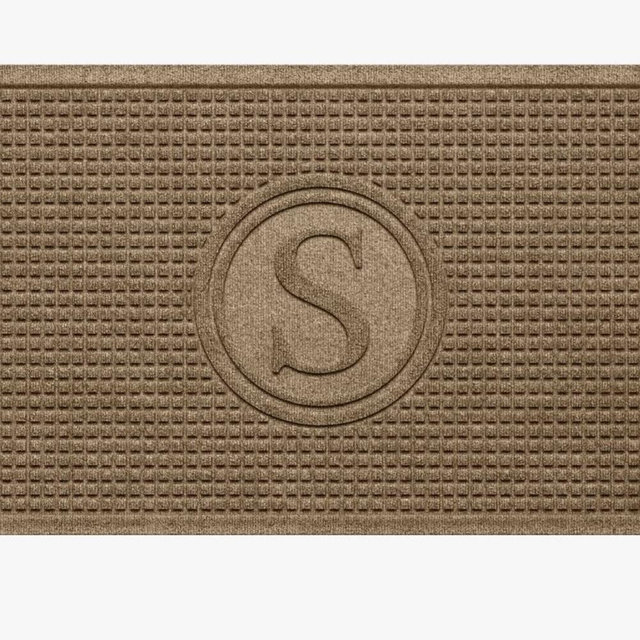 WaterHog Squares Monogram Doormat - 2'X 3', Evergreen
