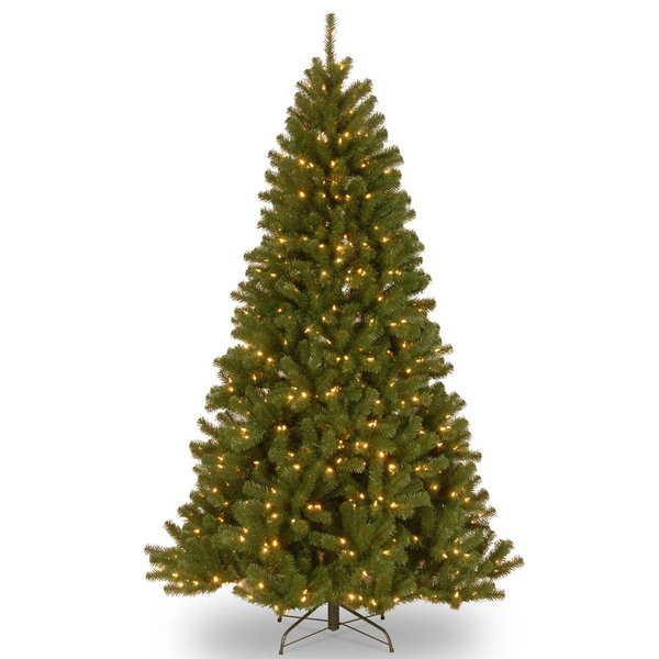 9 ft. Pre-Lit North Valley Spruce Tree with PowerConnect Dual Color LED Lights, Plug-In