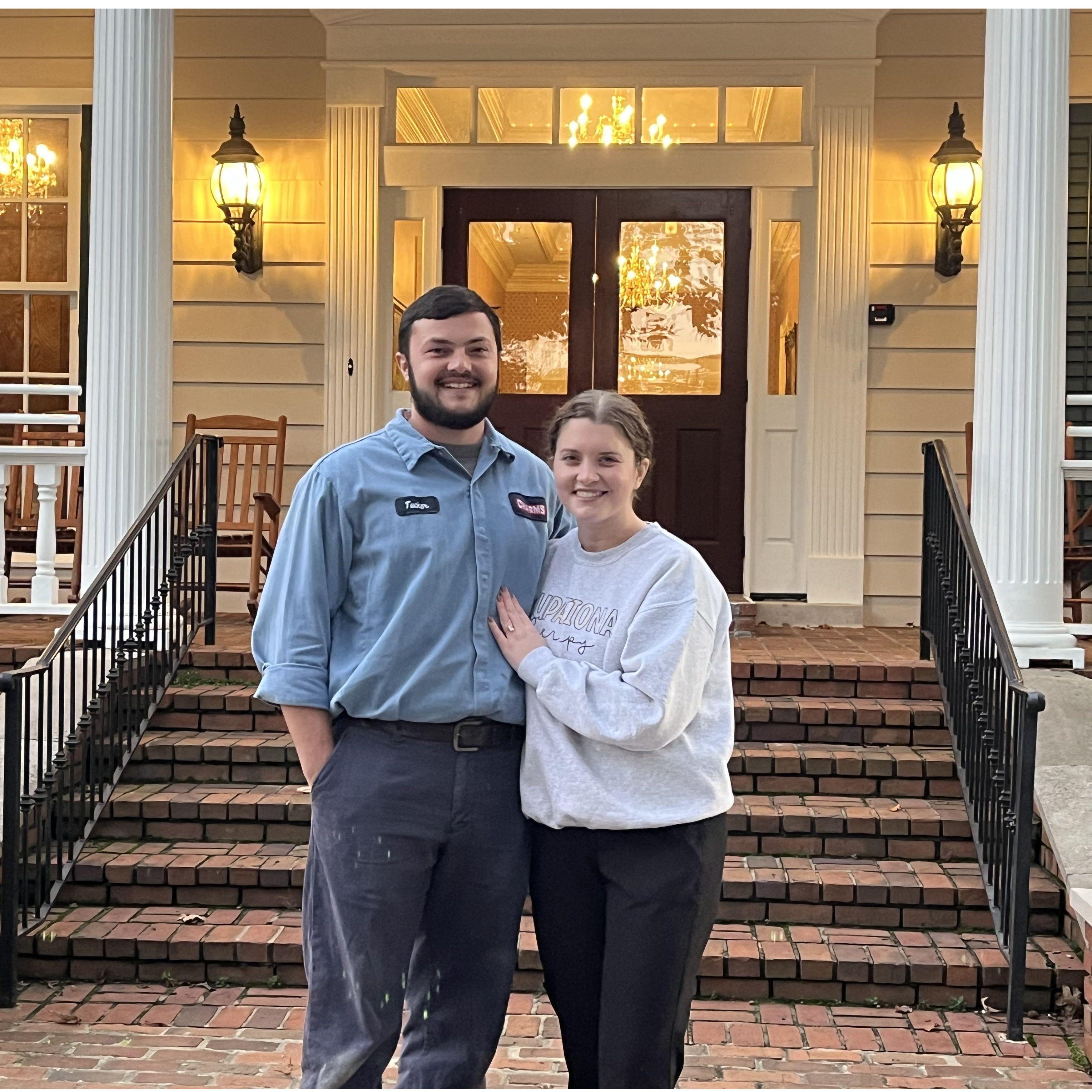 The day we booked our venue!