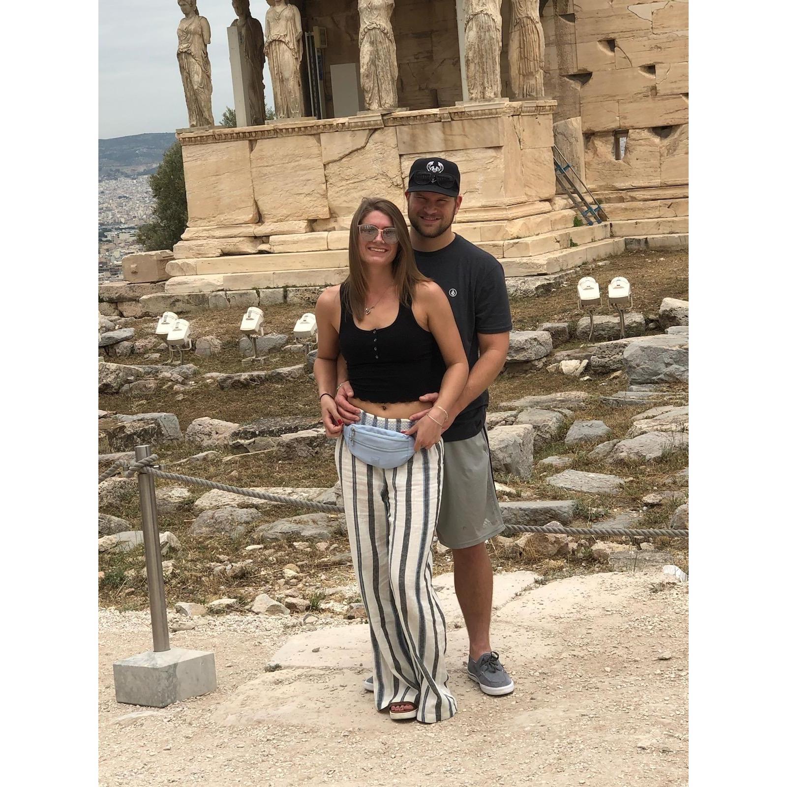 In Athens at the Acropolis