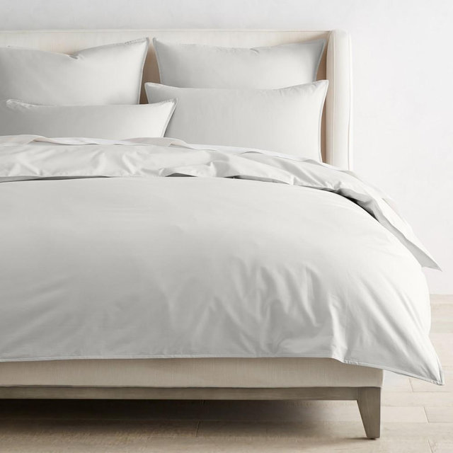 Chambers® Italian Percale Duvet Cover, King, Grey