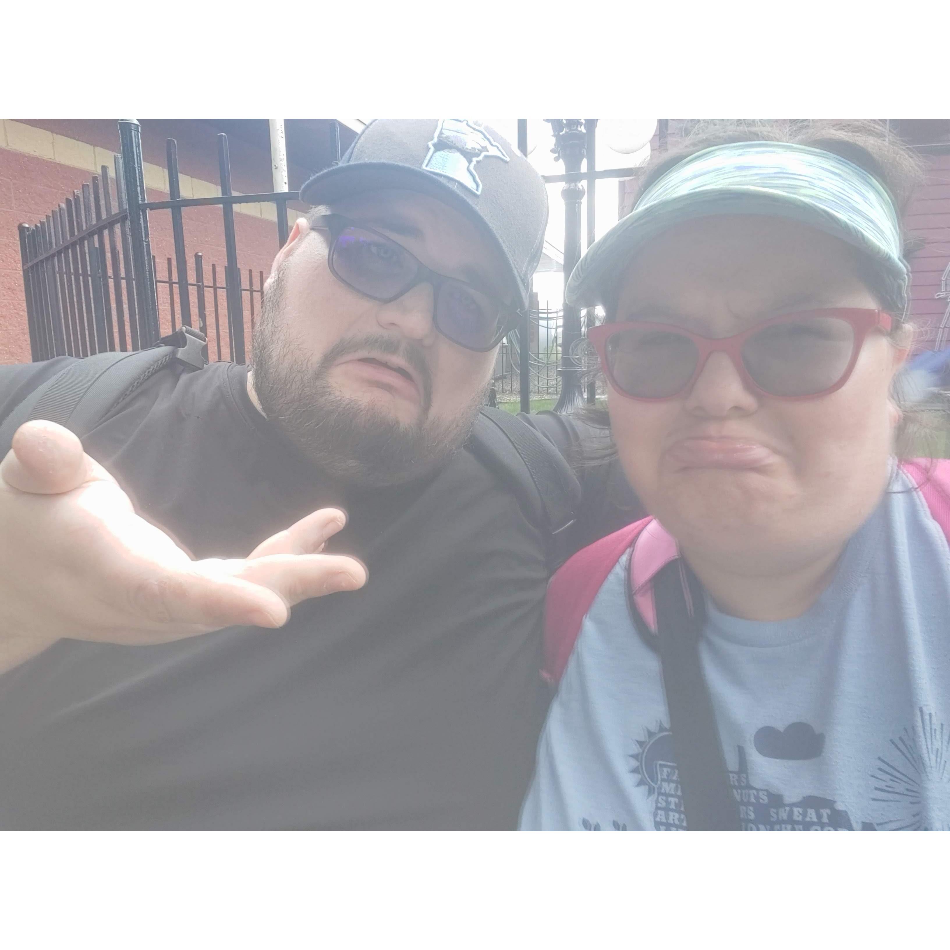 Our last year at the state fair before we get married and they took away our lemonade stand :(