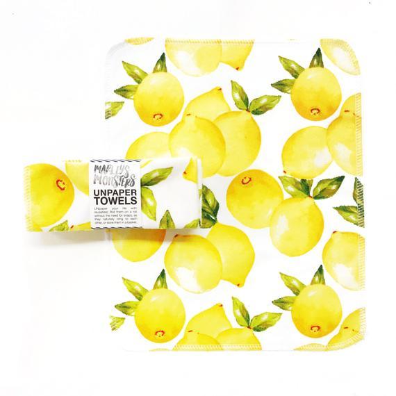 UNPAPER® TOWELS. Vintage Lemons. 24-pack