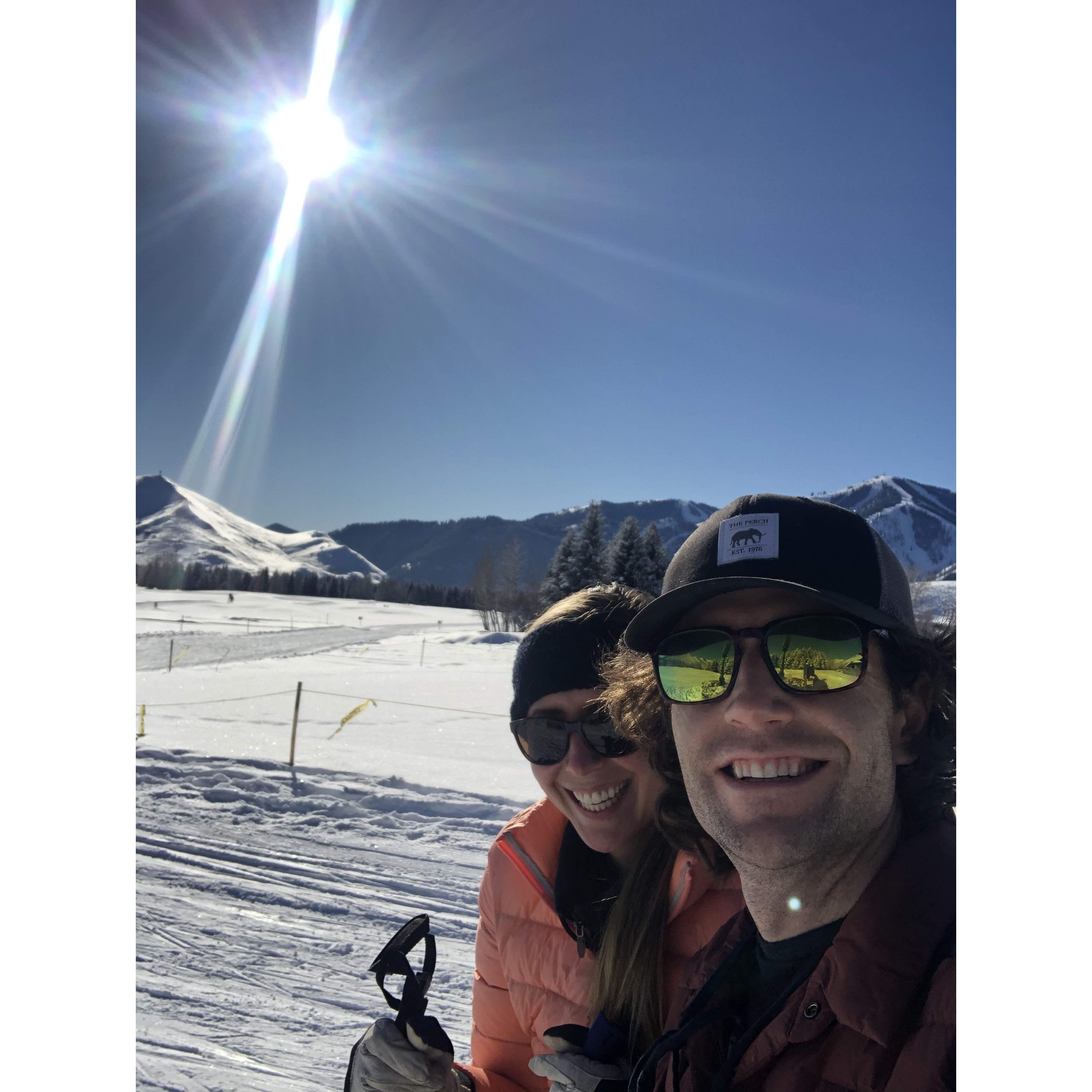 Dec 2020 - Christmas & New Years in Sun Valley - Laura's first time cross country skiing