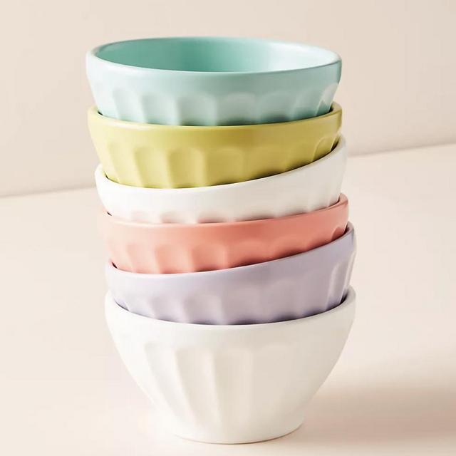 Matte Latte Bowls, Set of 6