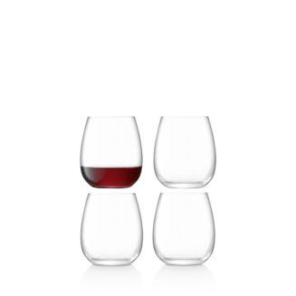 LSA Borough Stemless Glasses, Set of 4