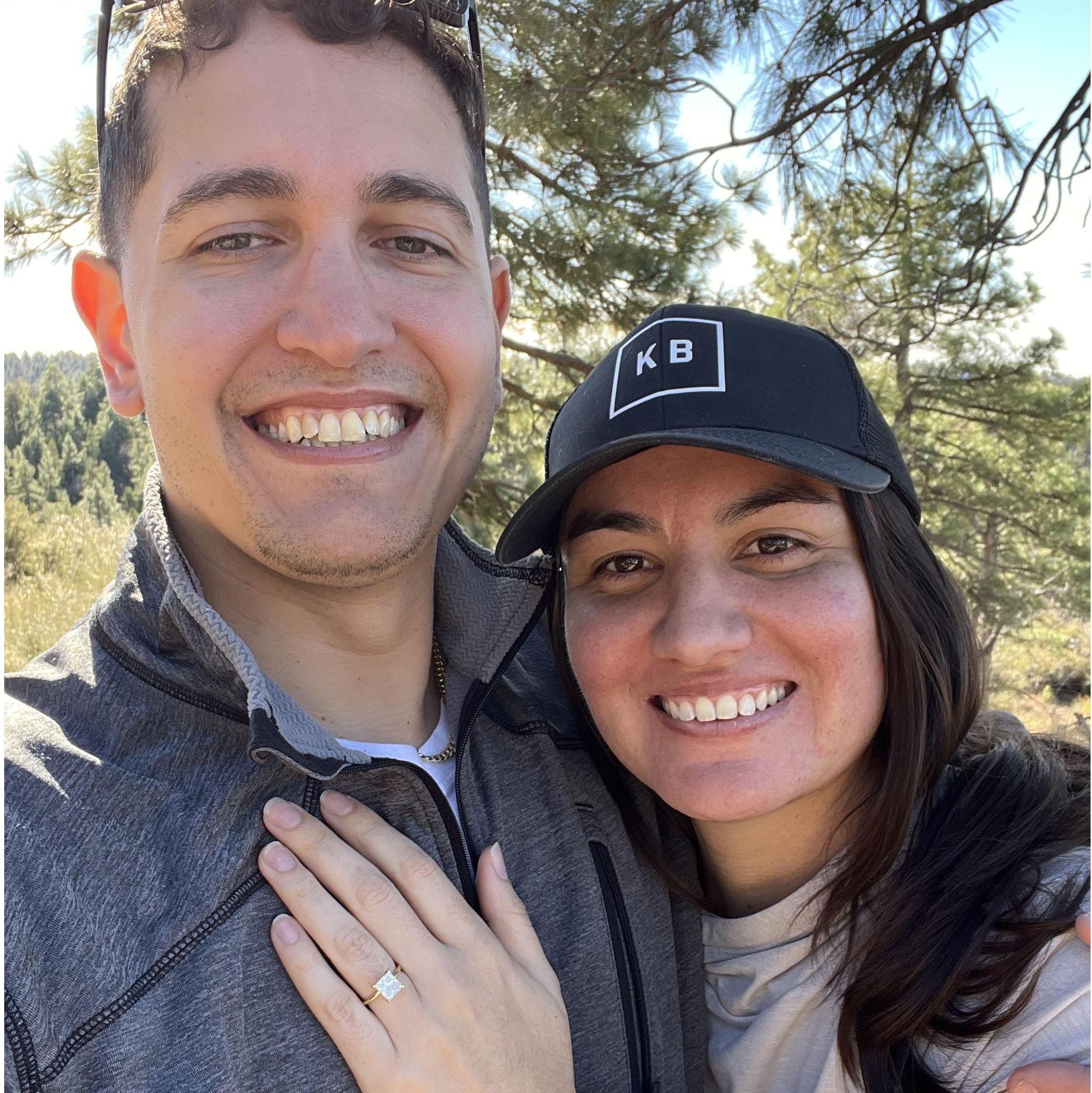Engaged on top of Mount Laguna!
