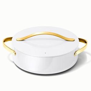 Rondeau Pan | White-Gold Handles | Caraway