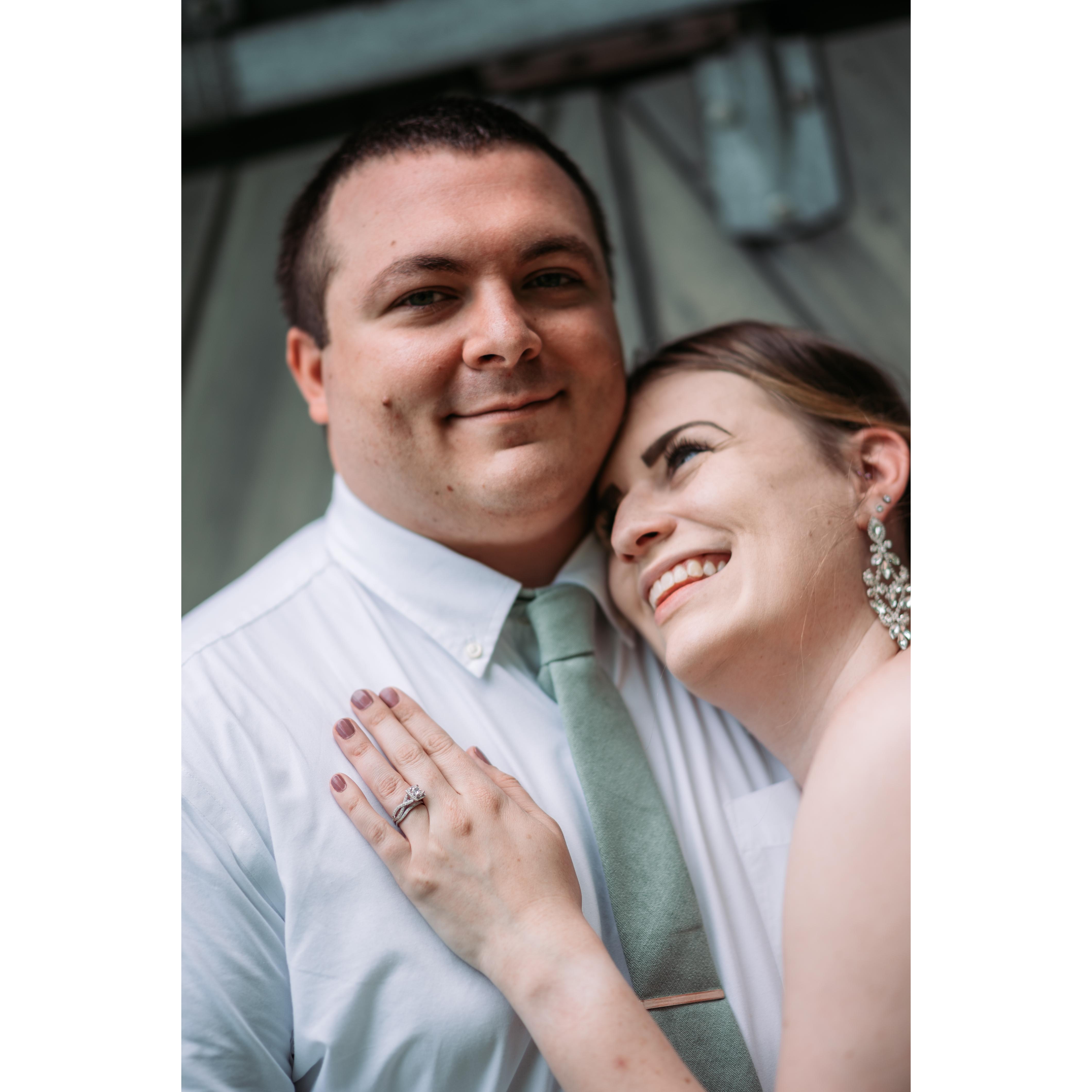Our small wedding ceremony on June 20, 2021.
