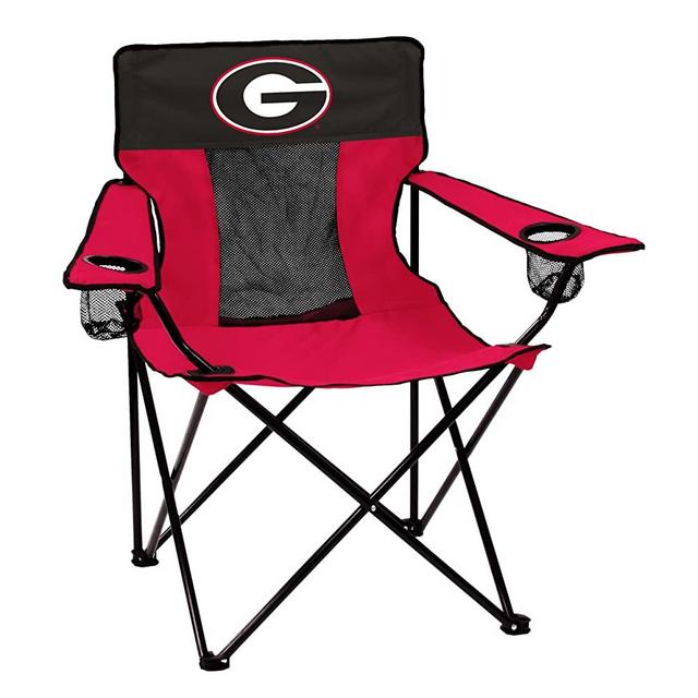 Logo Brands NCAA Collegiate Unisex Adult Elite Chair with Two Cups Holder, One Size, Multicolor