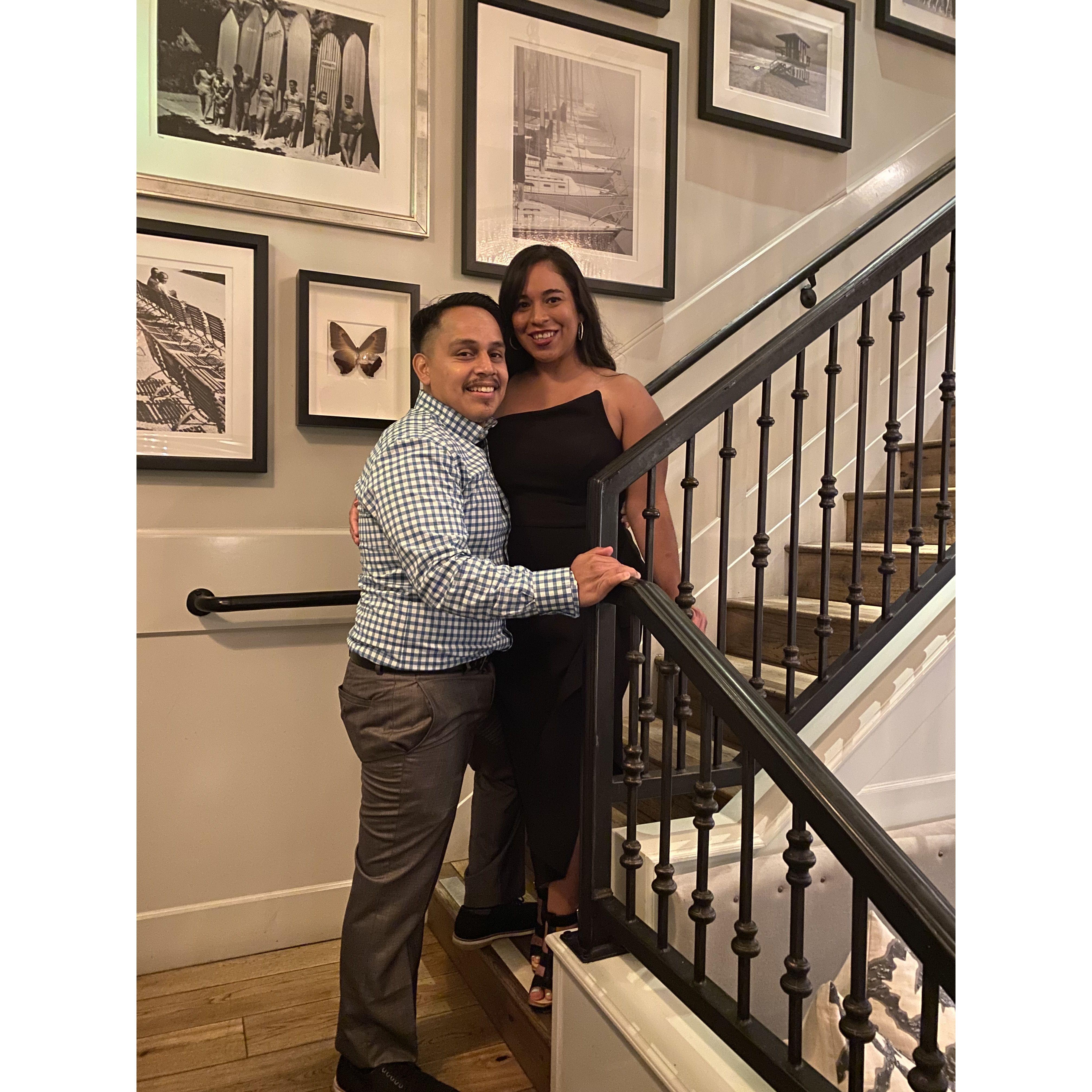 Celebration dinner for both of us getting new jobs in 2021
