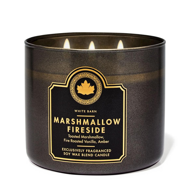 marshmallow fireside bath and body works candle