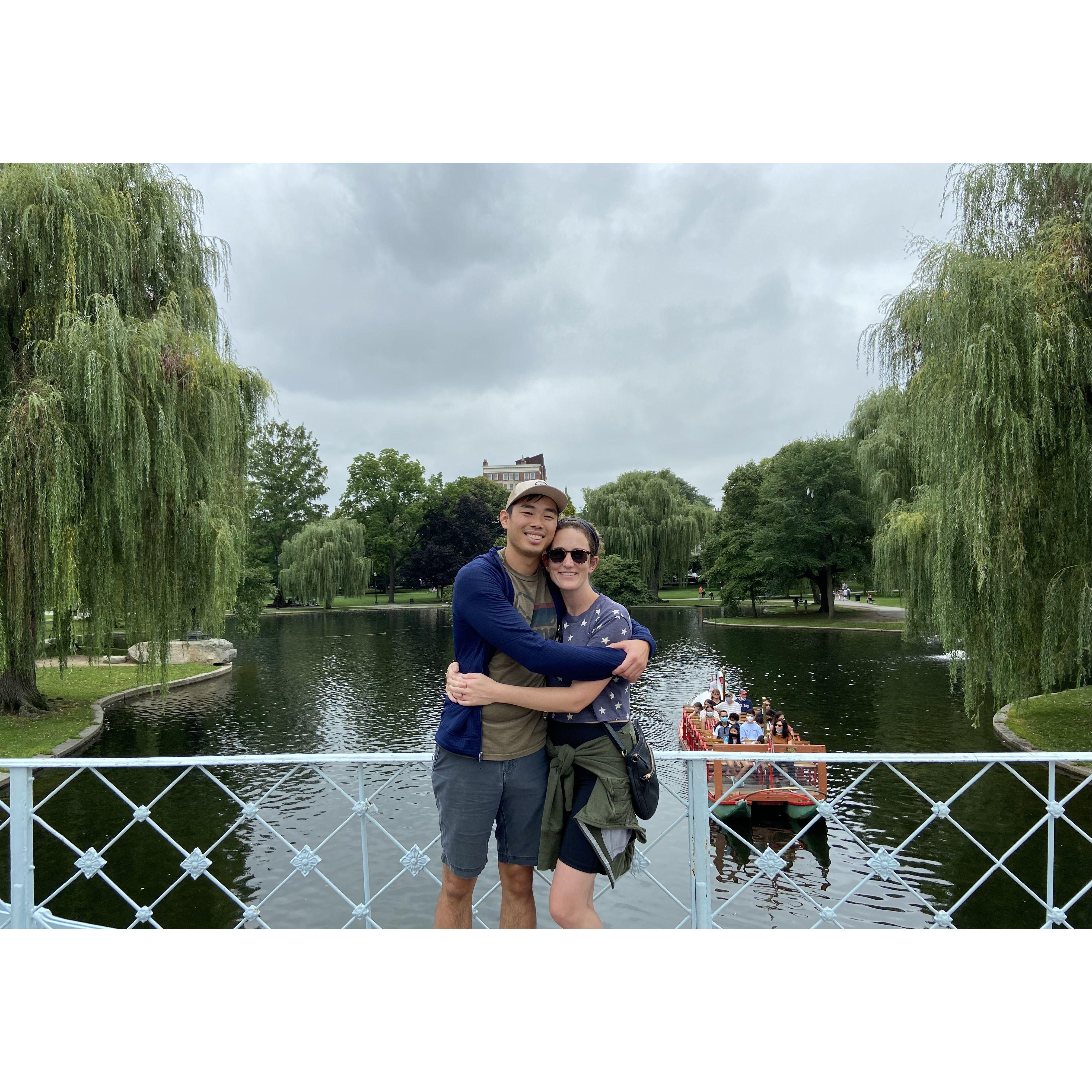 Right before Brandon helped Erika pack up her life in Boston and drive cross country to LA with Duke!